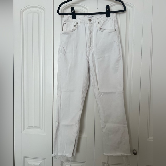 Agolde Riley High Rise Straight Crop Jeans - Picture 2 of 5